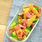 ブロッコリーとベーコンポテトのアンチョビ炒めの作り置き・常備菜レシピ