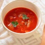 簡単トマトスープのレシピ写真