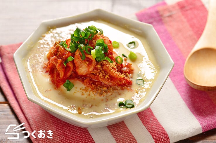 豆腐とキムチの豆乳スープの料理写真