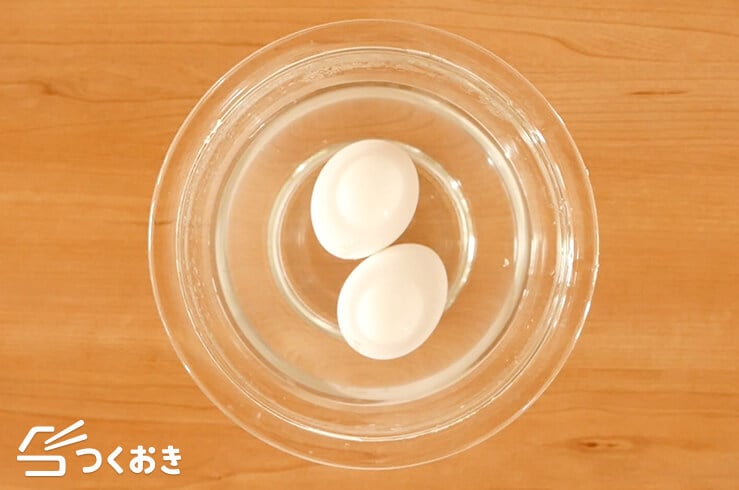 ブロッコリーと卵のオイマヨ和えの手順写真その１
