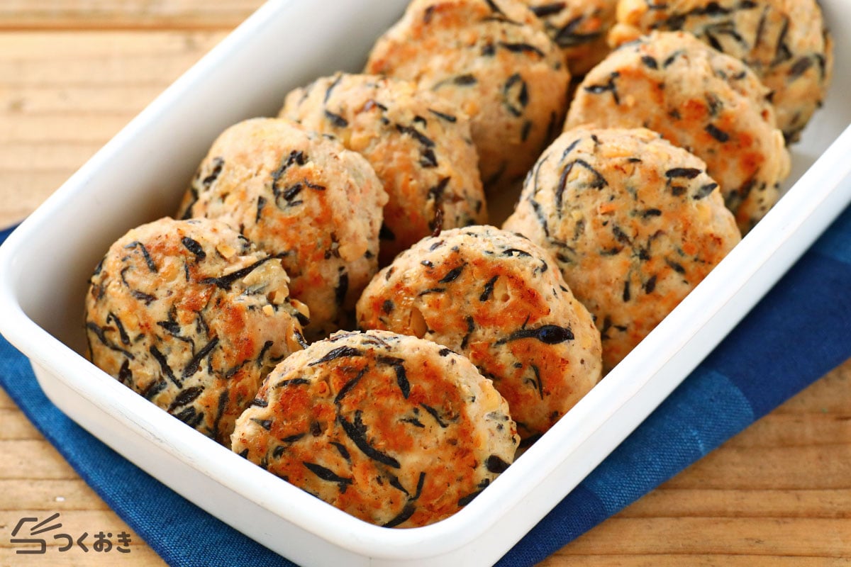 お豆とひじきのポークハンバーグのレシピ 作り方 つくおき