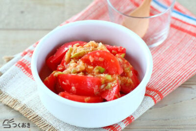 トマトと長ねぎのナムルの料理写真