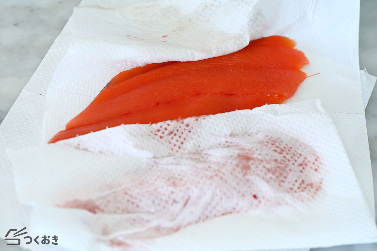 鮭ときのこの炊き込みご飯の手順写真その1