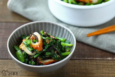 小松菜とちくわとひじきの和風サラダの料理写真