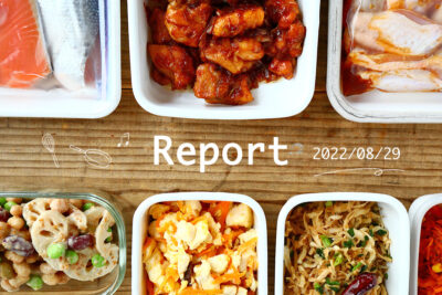 コンパクト食材で7品 週末まとめて作り置きレポート(2022/08/29)