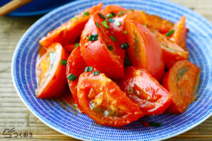 韓国風おつまみトマトの写真
