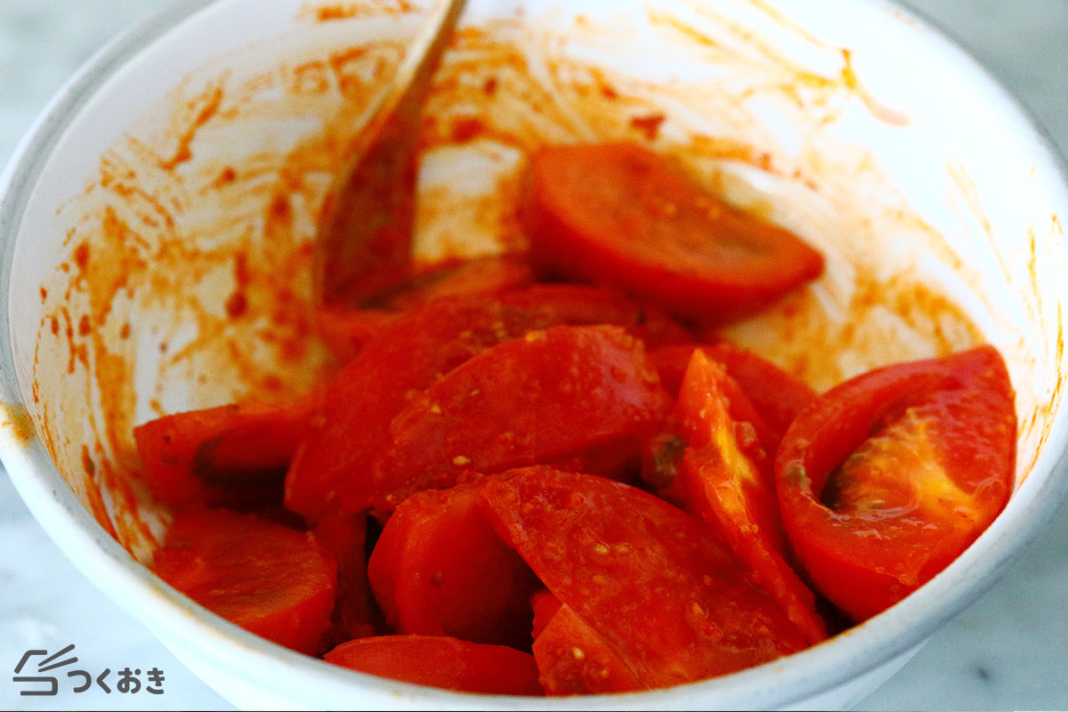 韓国風おつまみトマトの手順写真その2