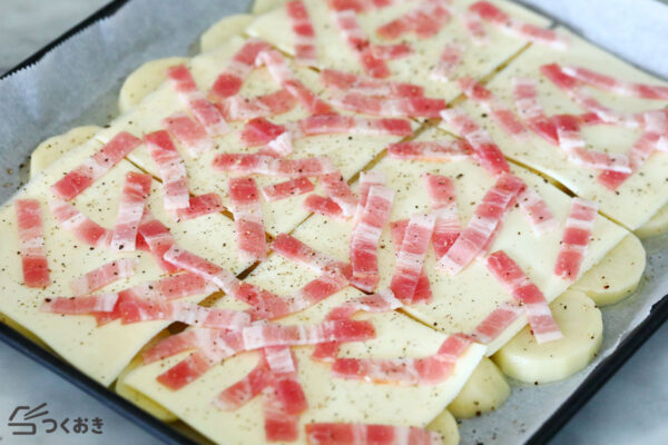 ベーコンポテトチーズのレシピ 作り方 つくおき