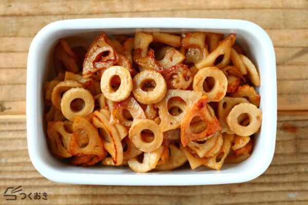 れんこんとちくわのポン酢きんぴらのレシピ/作り方 | つくおき