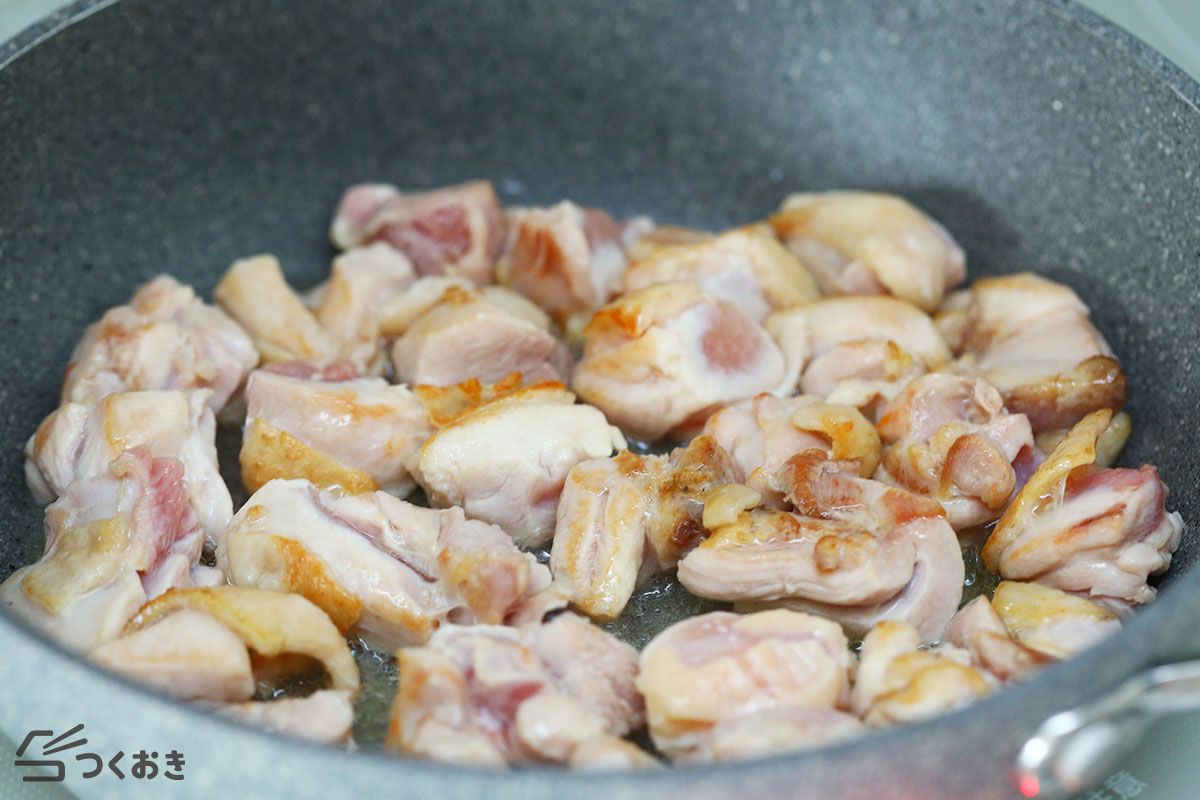 鶏肉とうずら卵の醤油煮の手順写真その1