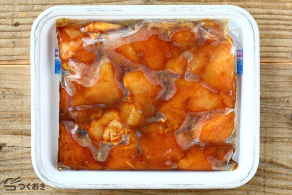 鶏むね肉のから揚げ 醤油カレー味の手順写真その1