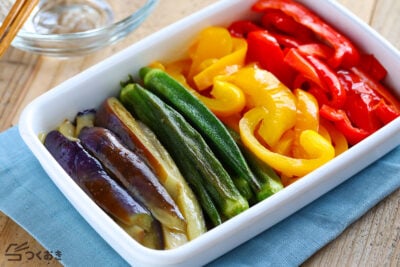 夏野菜の焼きびたしの料理写真
