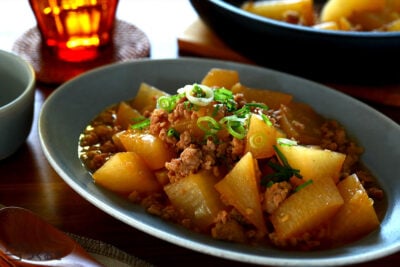 大根とひき肉の中華煮