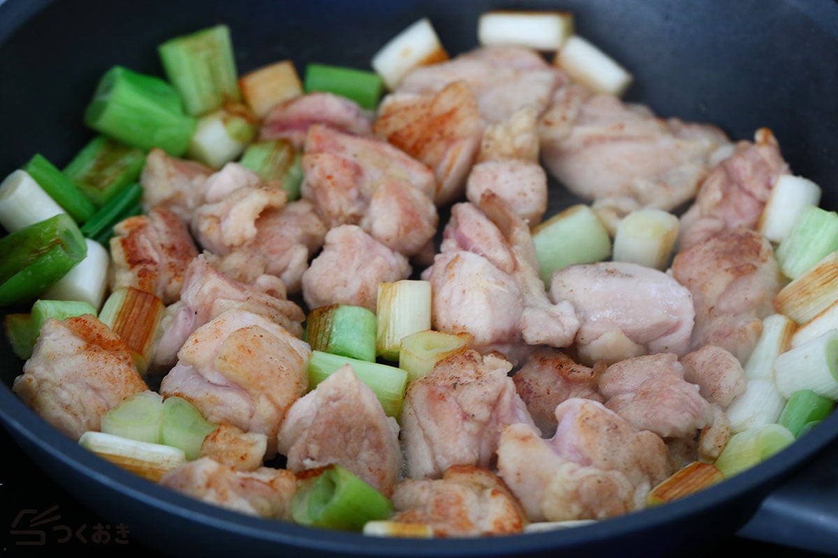 やわらか鶏と焼きねぎの南蛮漬けの手順写真その3