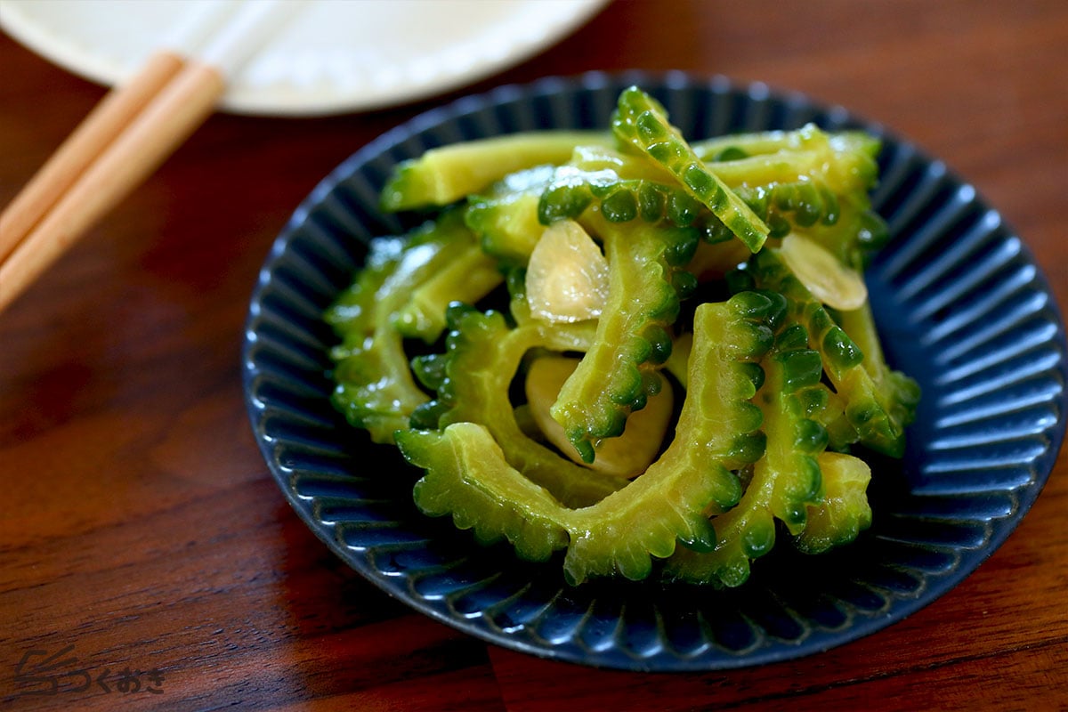 ゴーヤのにんにく醤油漬け