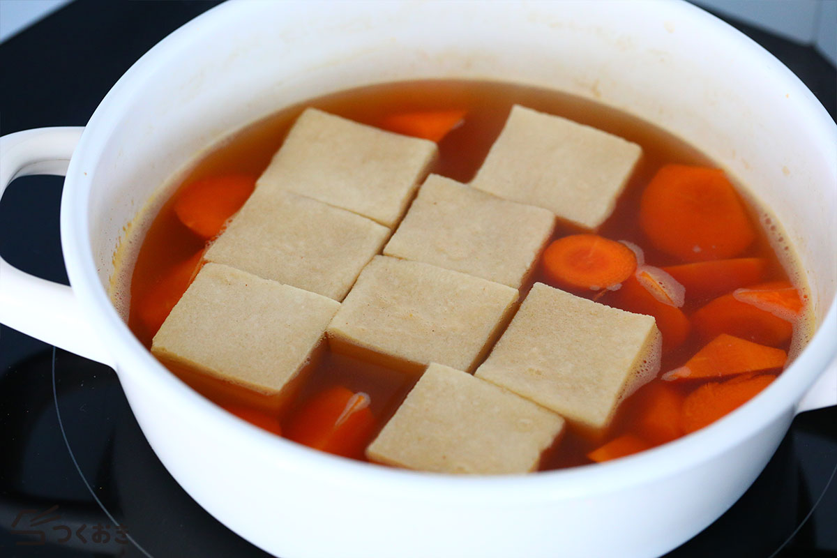 基本の高野豆腐の煮物の手順写真その4