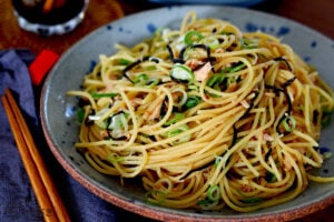 冷めてもおいしい ツナと塩こんぶの和パスタの写真
