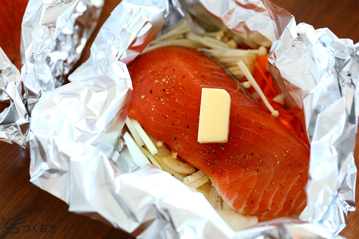 手間いらず 基本の鮭のホイル焼きの手順写真その3