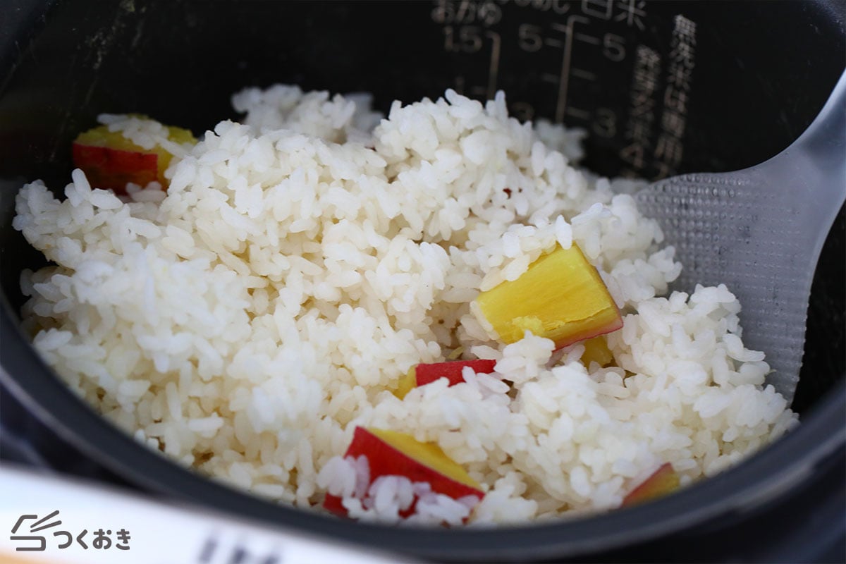 ほくほく甘い 基本のさつまいもご飯の紅はるかバージョン