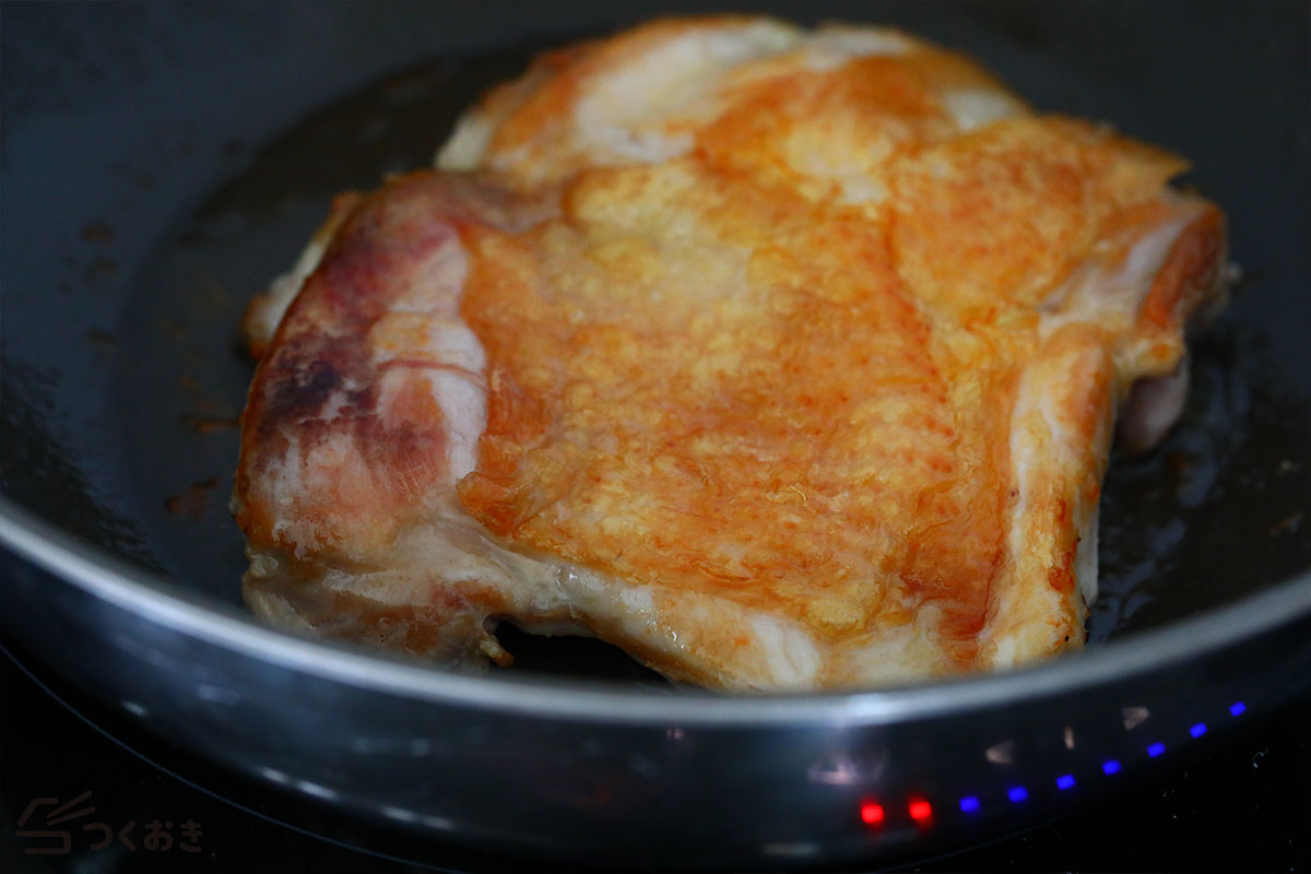 皮パリッ!鶏もも肉の照り焼きチキンの手順写真その3
