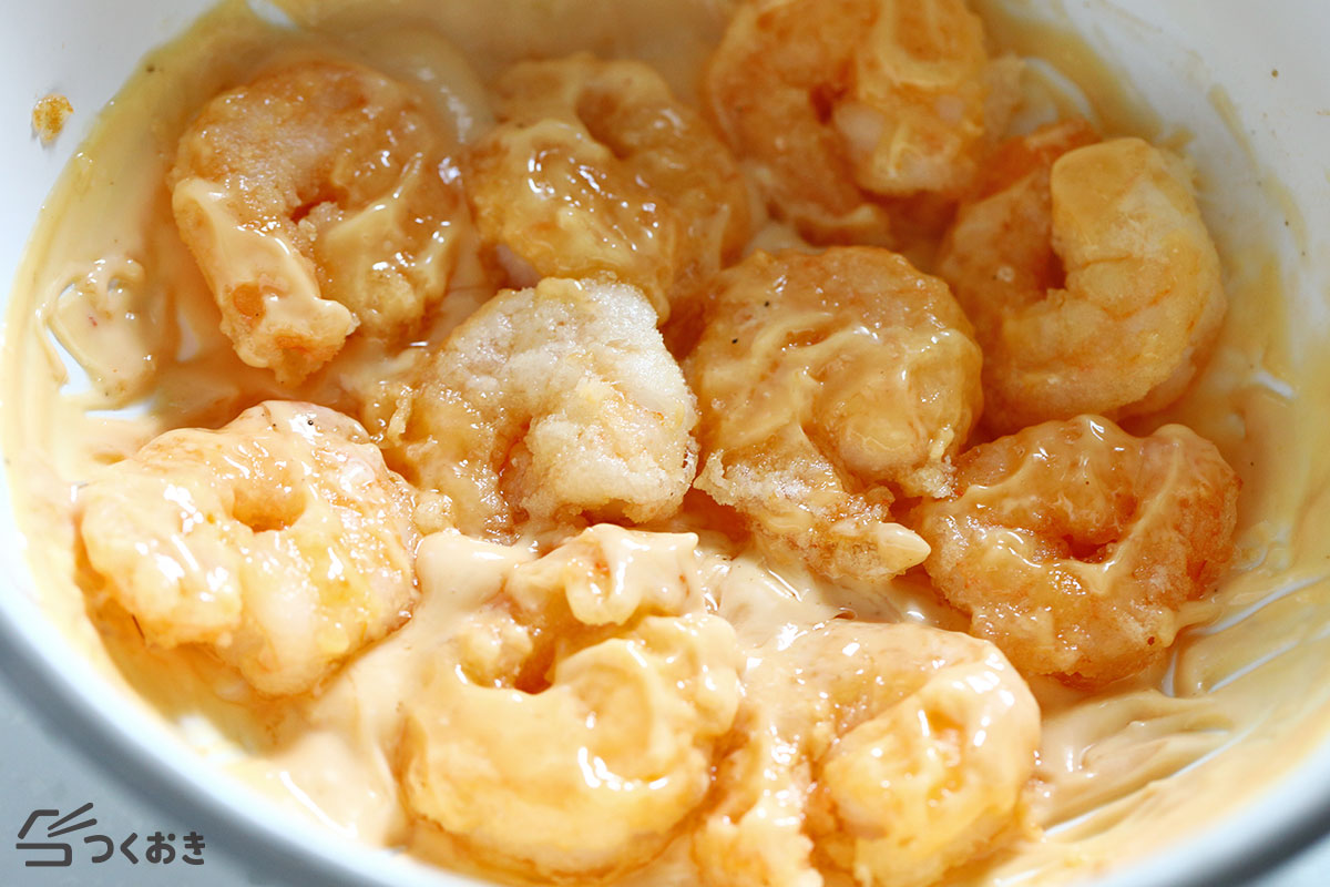 簡単なのに本格的!揚げずにプリプリえびマヨの手順写真その5