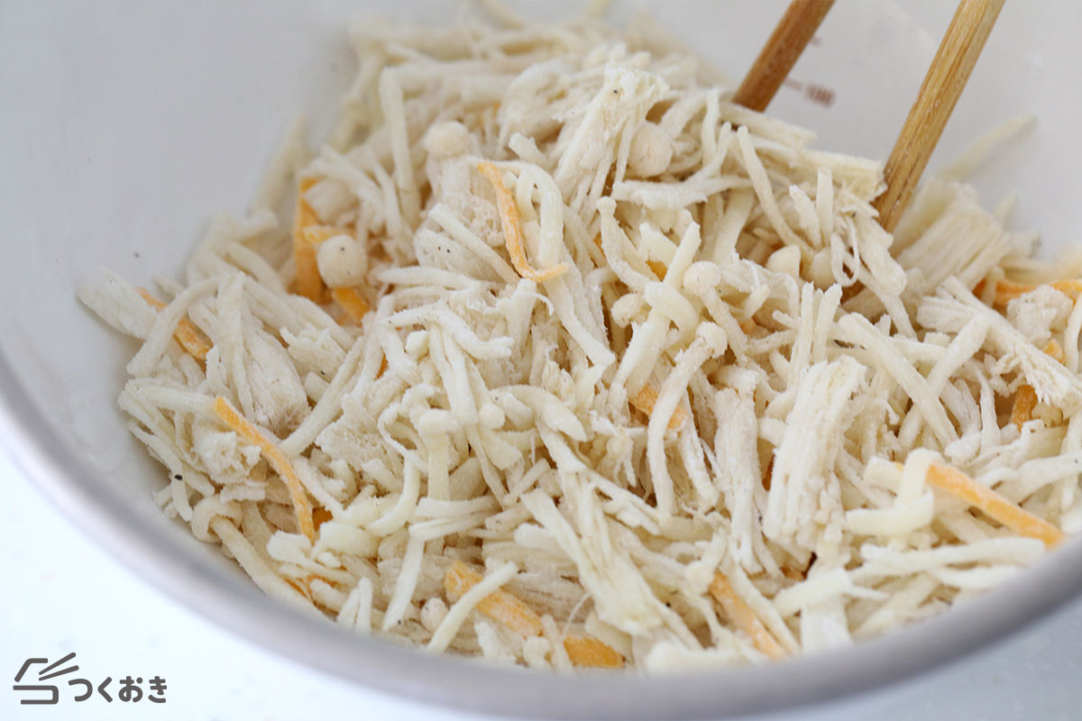 10分で沼！えのきのカリカリチーズ焼きの手順写真その2