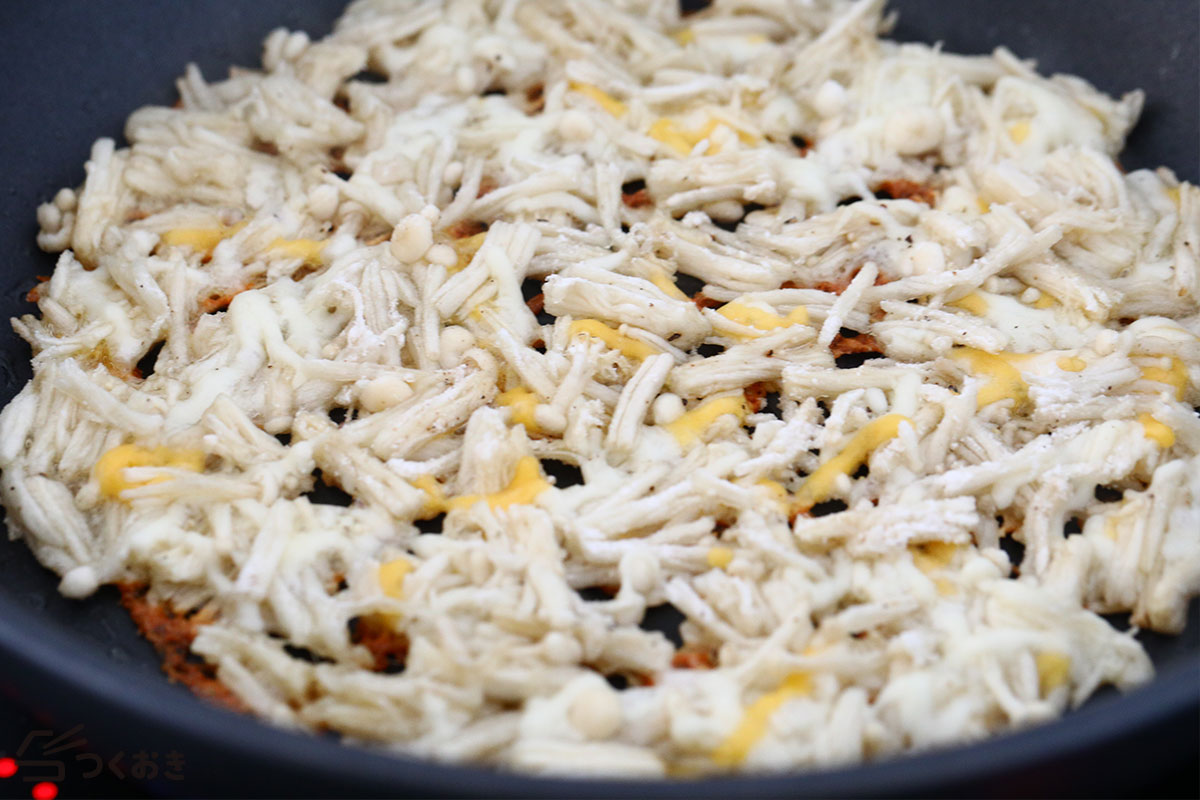 10分で沼！えのきのカリカリチーズ焼きの手順写真その3