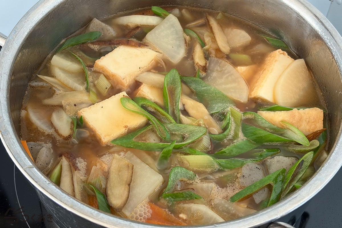 野菜たっぷり 簡単けんちん汁の手順写真その4