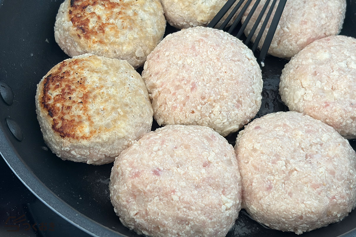ふわふわジューシー！豆腐ハンバーグの手順写真その3