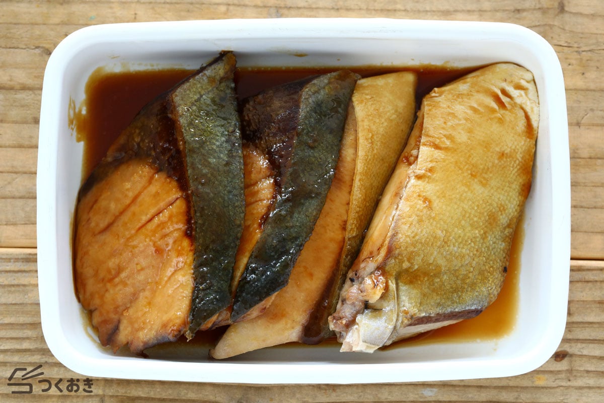 簡単ふっくら 基本のぶりの照り焼きの冷蔵保存写真
