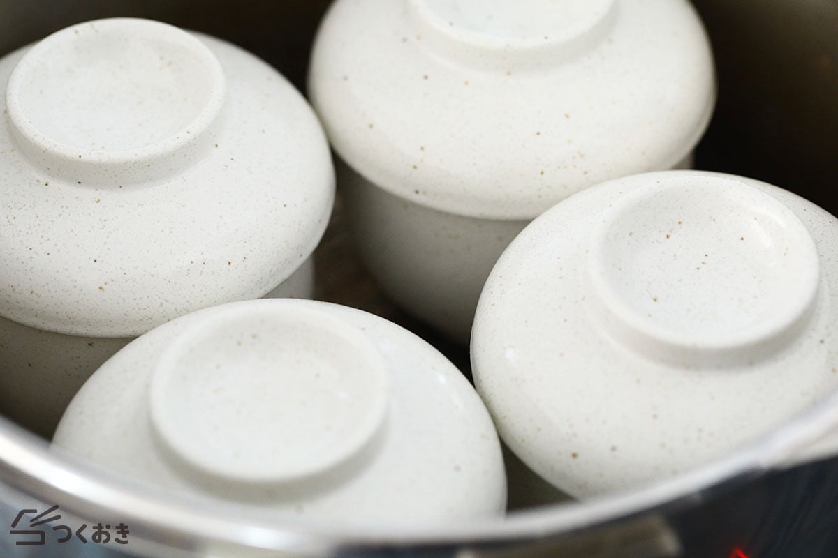 鍋＆白だしで簡単 基本の茶碗蒸しの手順写真その3