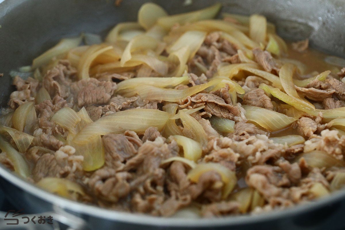 自宅で作れる！基本の牛丼の手順写真その4