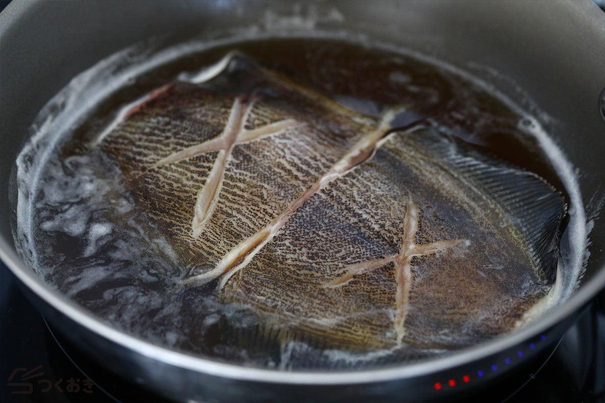 黄金比で味決まる！カレイの煮付けの手順写真その3