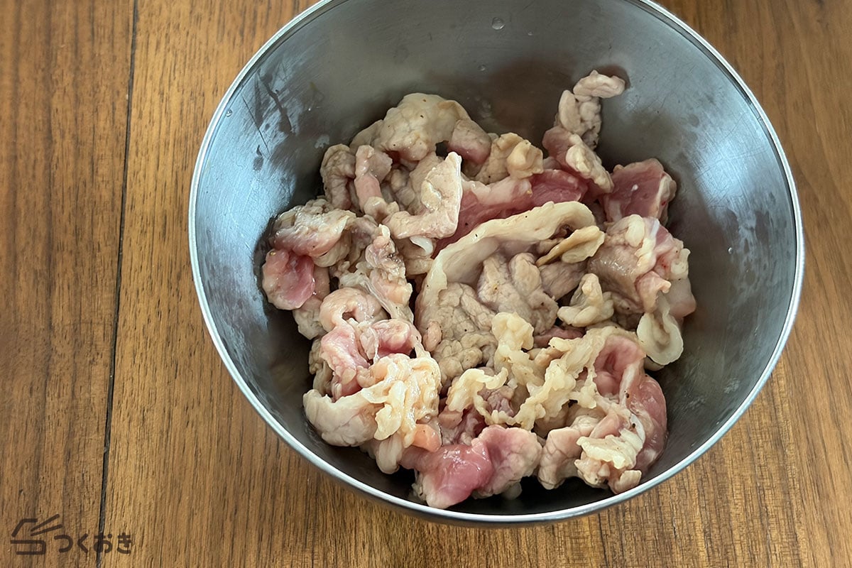 基本の味付けで簡単!肉野菜炒めの手順写真その2