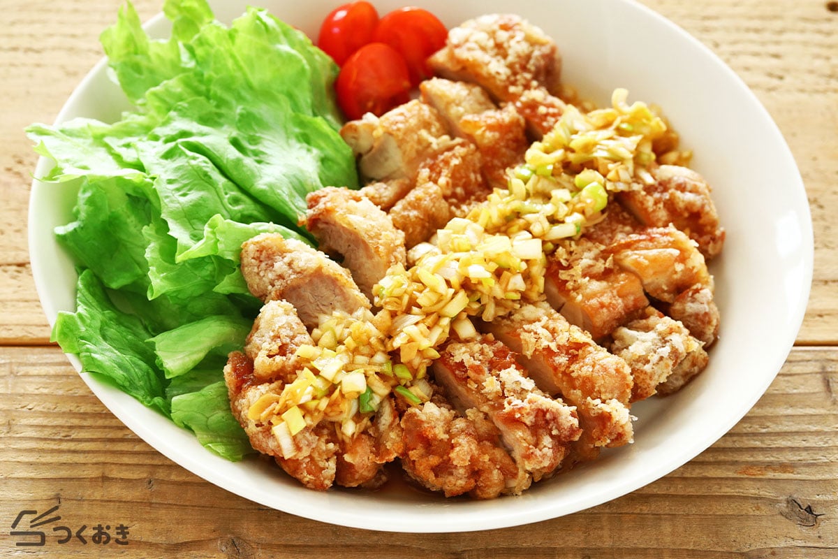 揚げずに簡単！基本の油淋鶏のレシピ/作り方 | つくおき