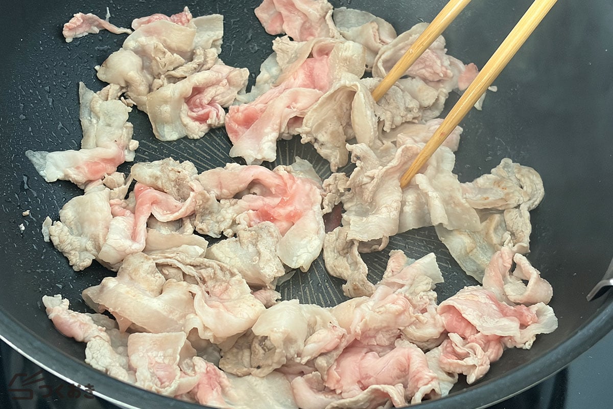 迷わず簡単！豚キムチの手順写真その2