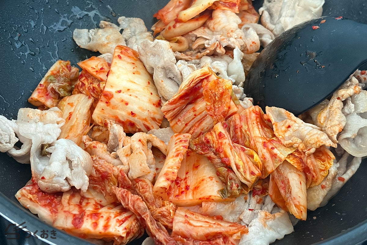 迷わず簡単！豚キムチの手順写真その3