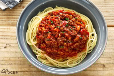 簡単本格的！濃厚ミートソースの料理写真