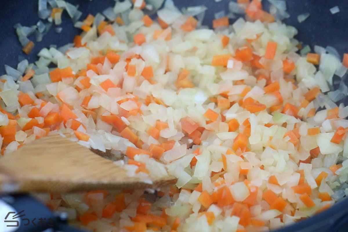 簡単本格的！濃厚ミートソースの手順写真その1