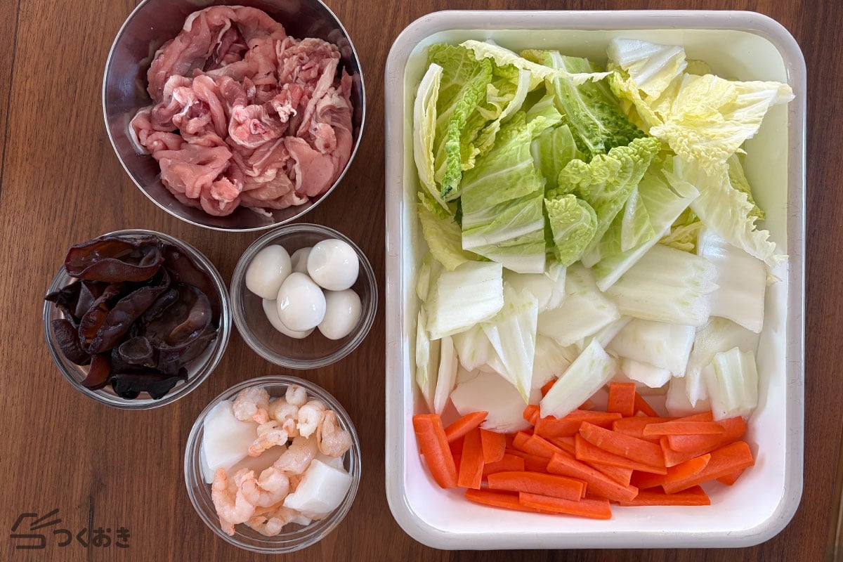 失敗しない！基本の八宝菜の手順写真その1