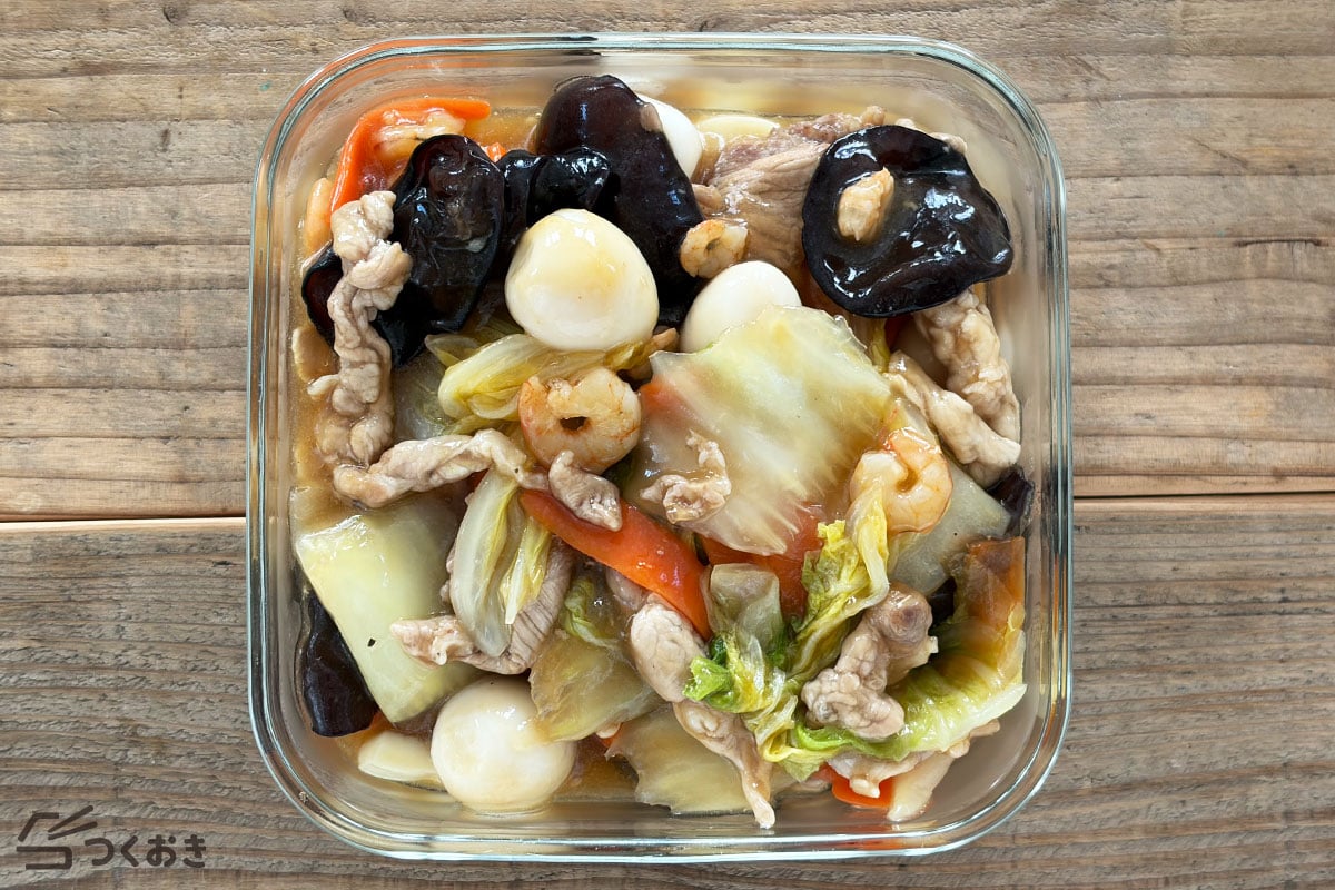 失敗しない！基本の八宝菜の冷蔵保存写真