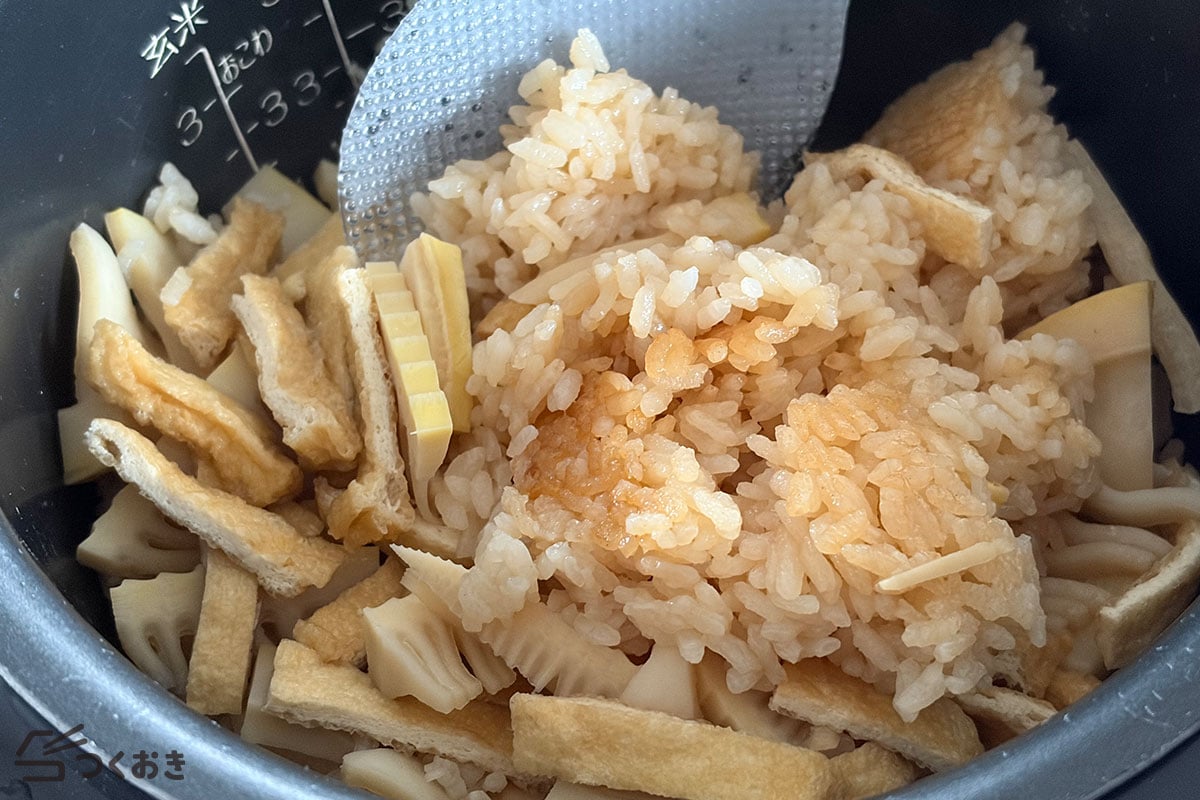 基本のたけのこご飯の手順写真その5