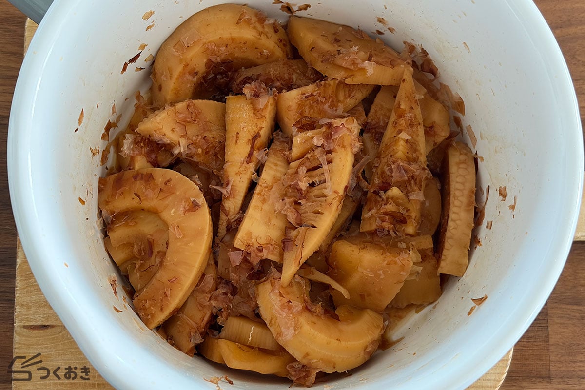 たけのこの煮物（土佐煮）の手順写真その4