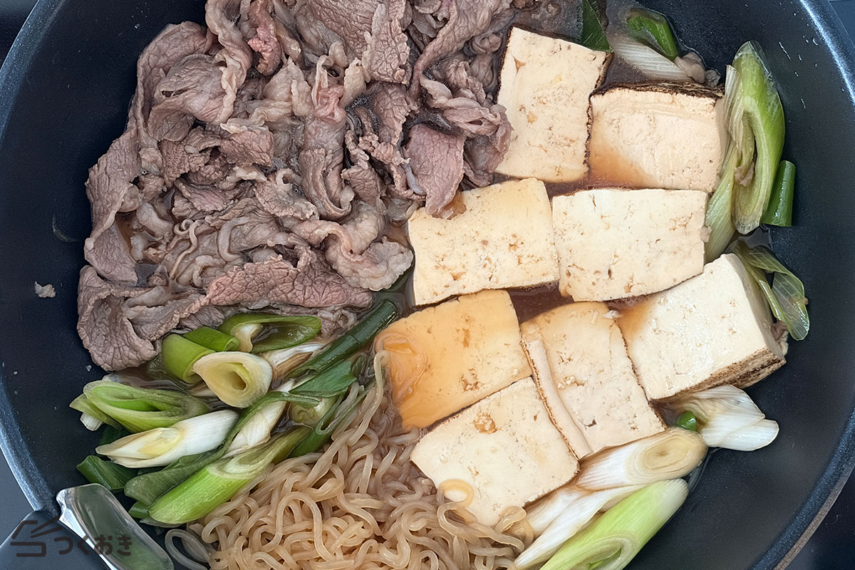 味しみで肉やわらか！肉豆腐の手順写真その5