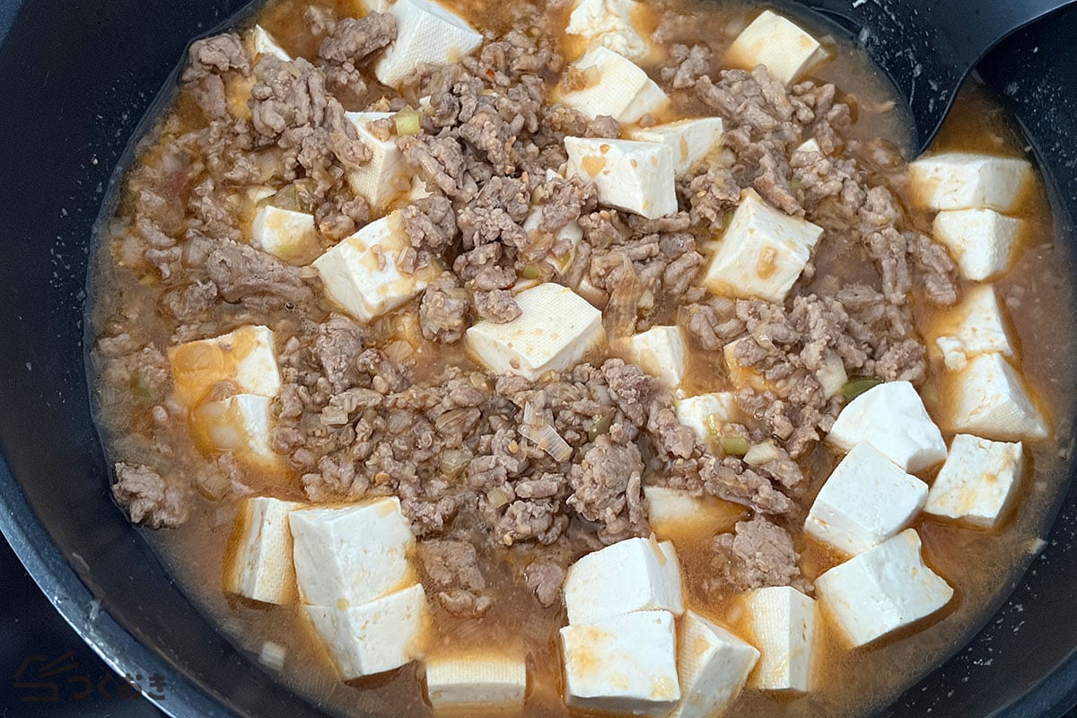 身近な調味料で◎ 基本の麻婆豆腐の手順写真その4