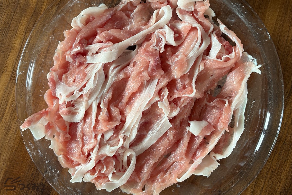 しっとりやわらか!豚肉の冷しゃぶサラダの手順写真その1