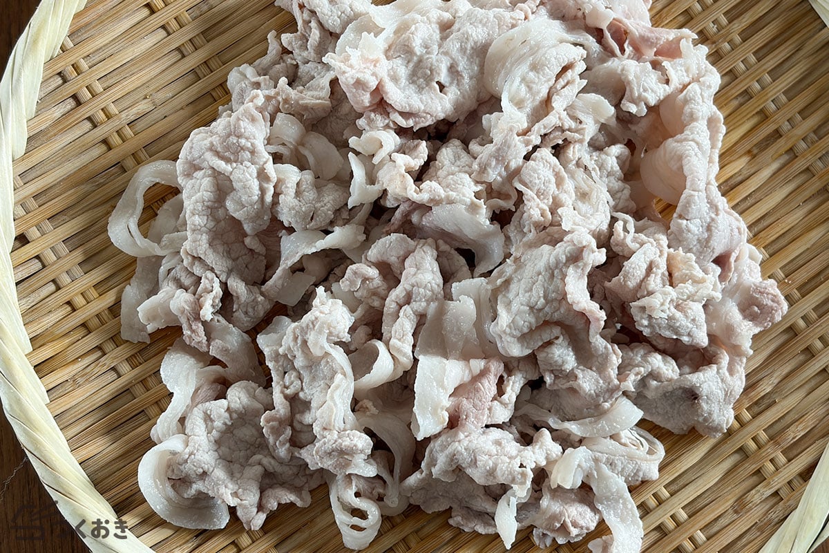 しっとりやわらか!豚肉の冷しゃぶサラダの手順写真その3