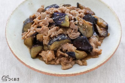 ご飯がすすむ！なすと豚肉のみそ炒めの料理写真