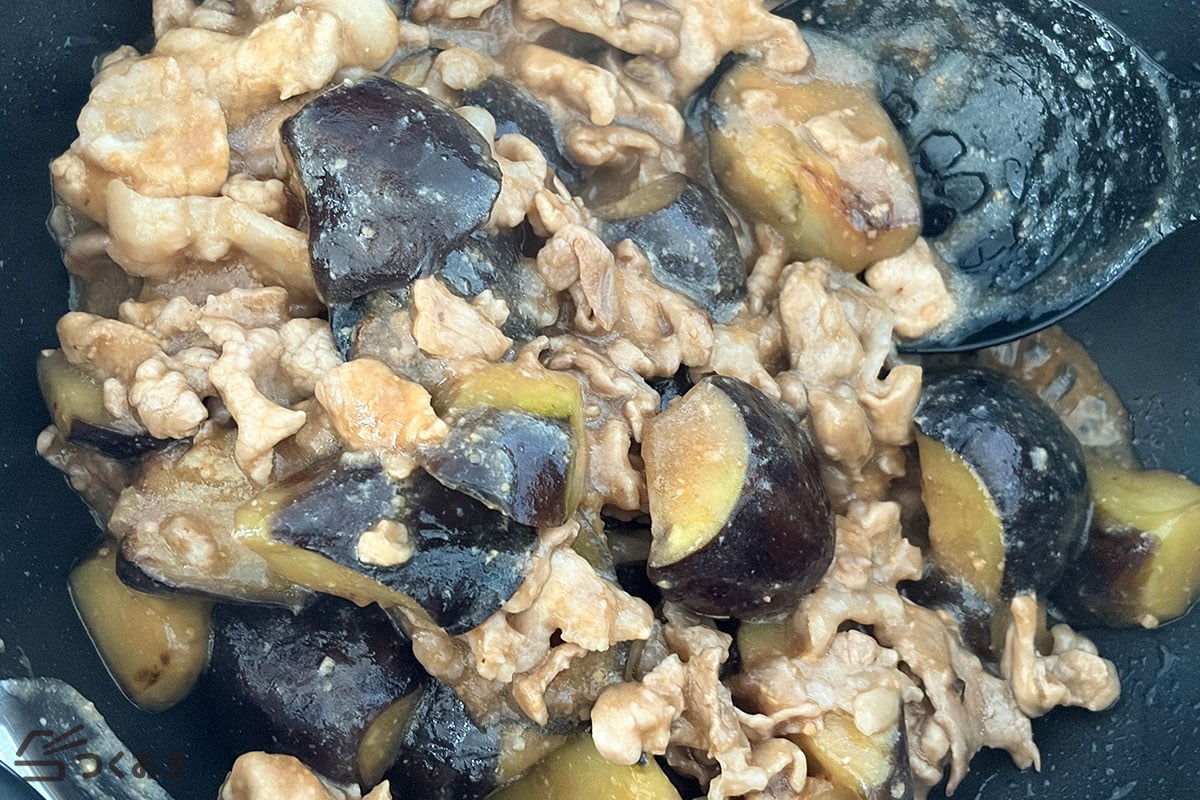 ご飯がすすむ！なすと豚肉のみそ炒めの手順写真その5