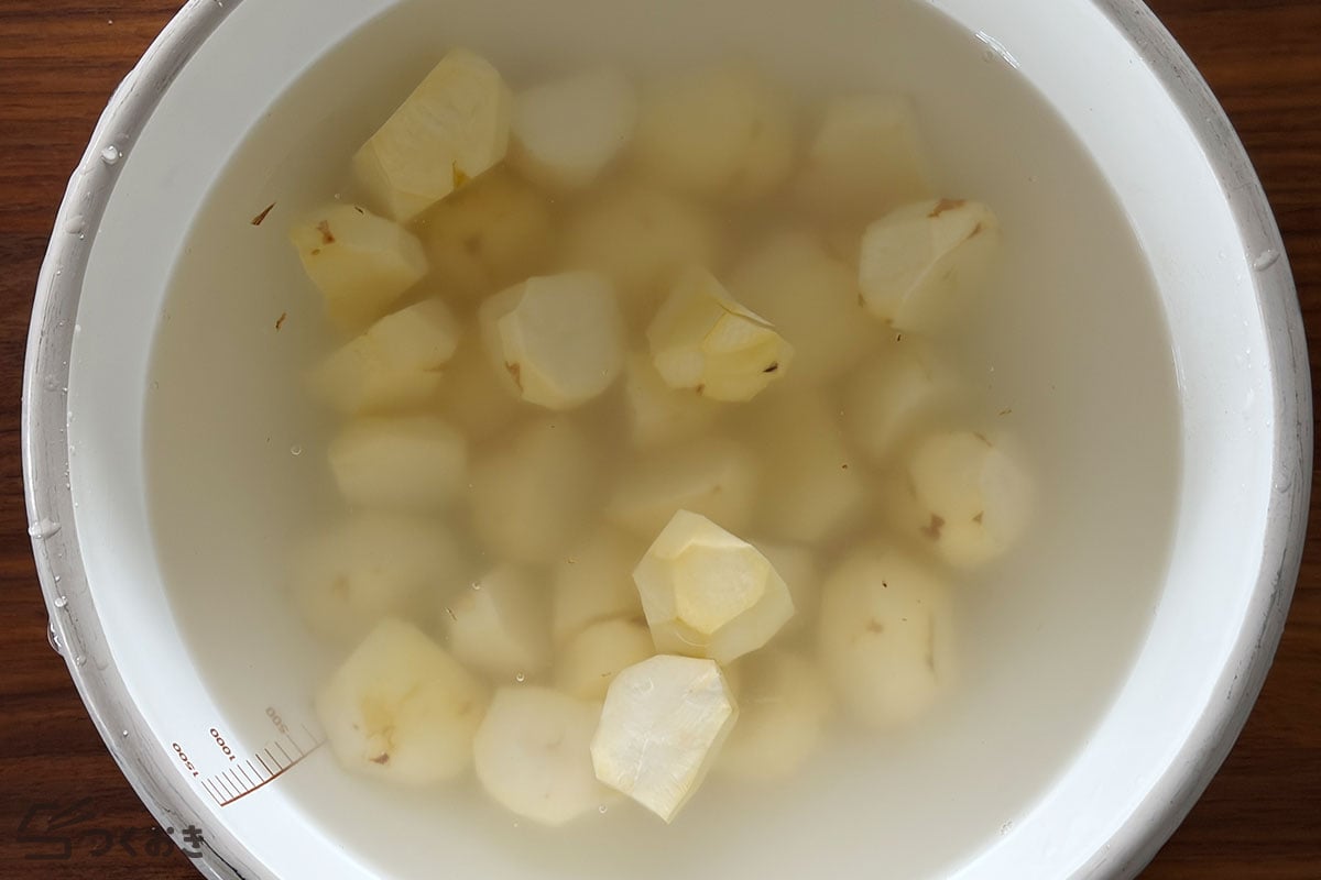 炊飯器でほくほく 基本の栗ご飯の手順写真その2